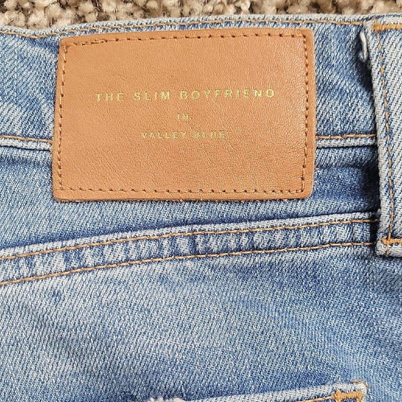 ZaraxClassic Blue Distressed Women's Boybriend Jeans Size 6 - Picture 6 of 10